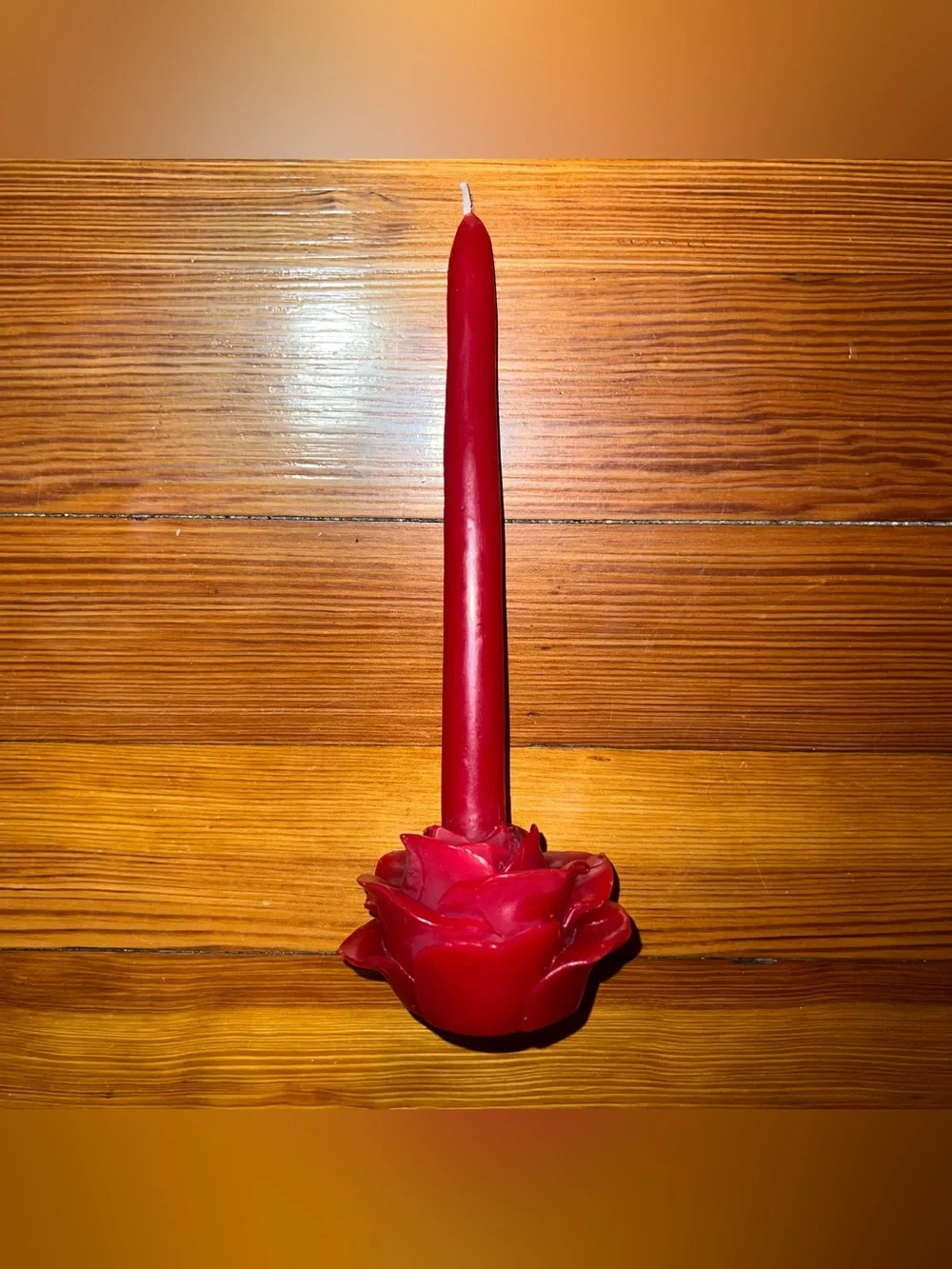 ANTHROPOLOGIE Rose Shaped Taper Candle